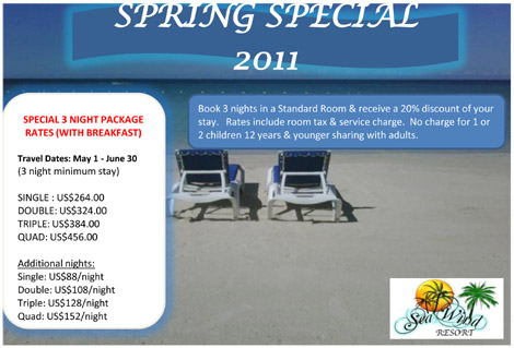 Sea Wind Resort Spring Special
