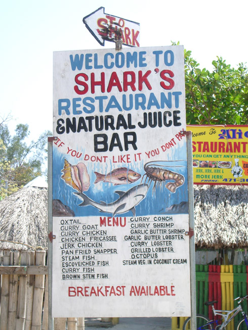 Catcha Falling Shark's Restaurant - Negril Jamaica