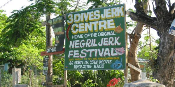 3 Dives Jerk Chicken - Negril Jamaica